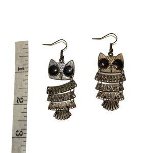 3 for $10 💲 Brass Owl Earrings DAMAGED